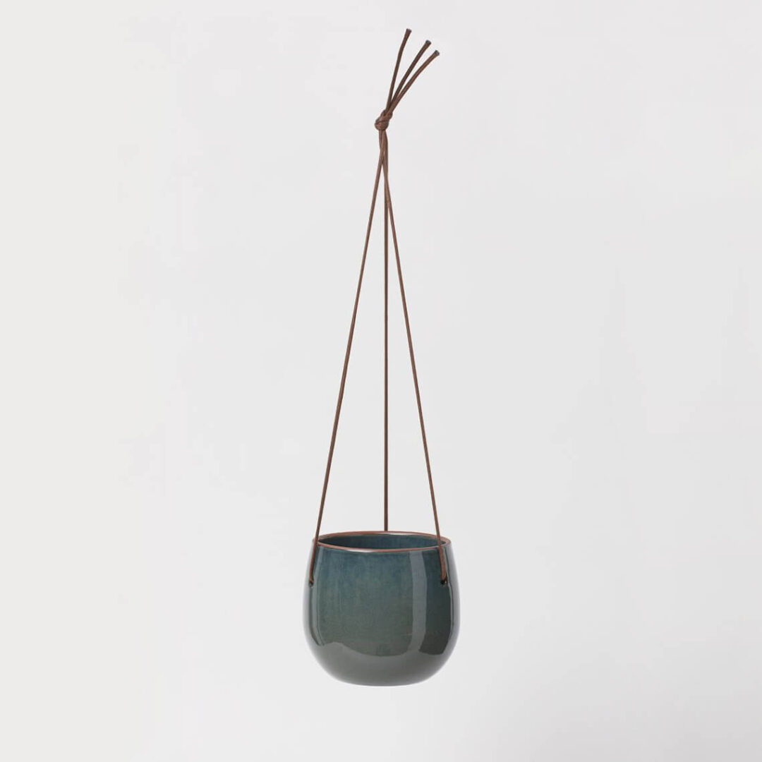 Glazed Ceramic Hanging Pot - Imagen 2