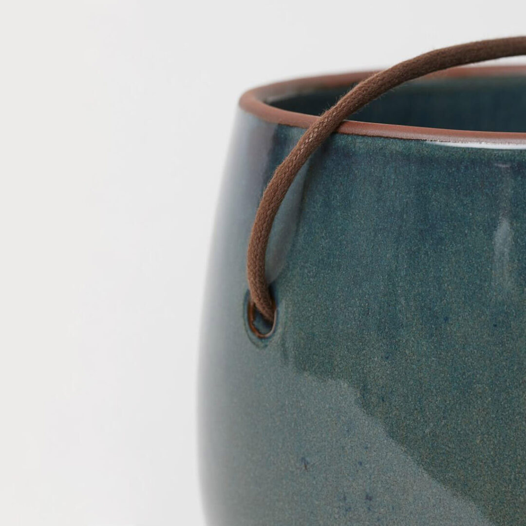 Glazed Ceramic Hanging Pot - Imagen 3