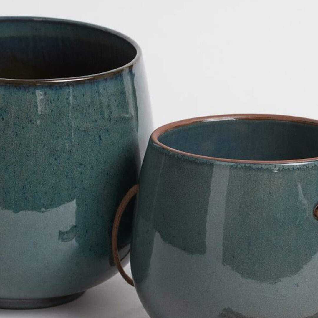 Glazed Ceramic Hanging Pot - Imagen 4